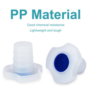 Side view and dimensional layout of the durable StonyLab Plastic Stoppers