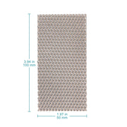 Close-up view showing the precise design and material of StonyLab Platinized Titanium Mesh Electrode