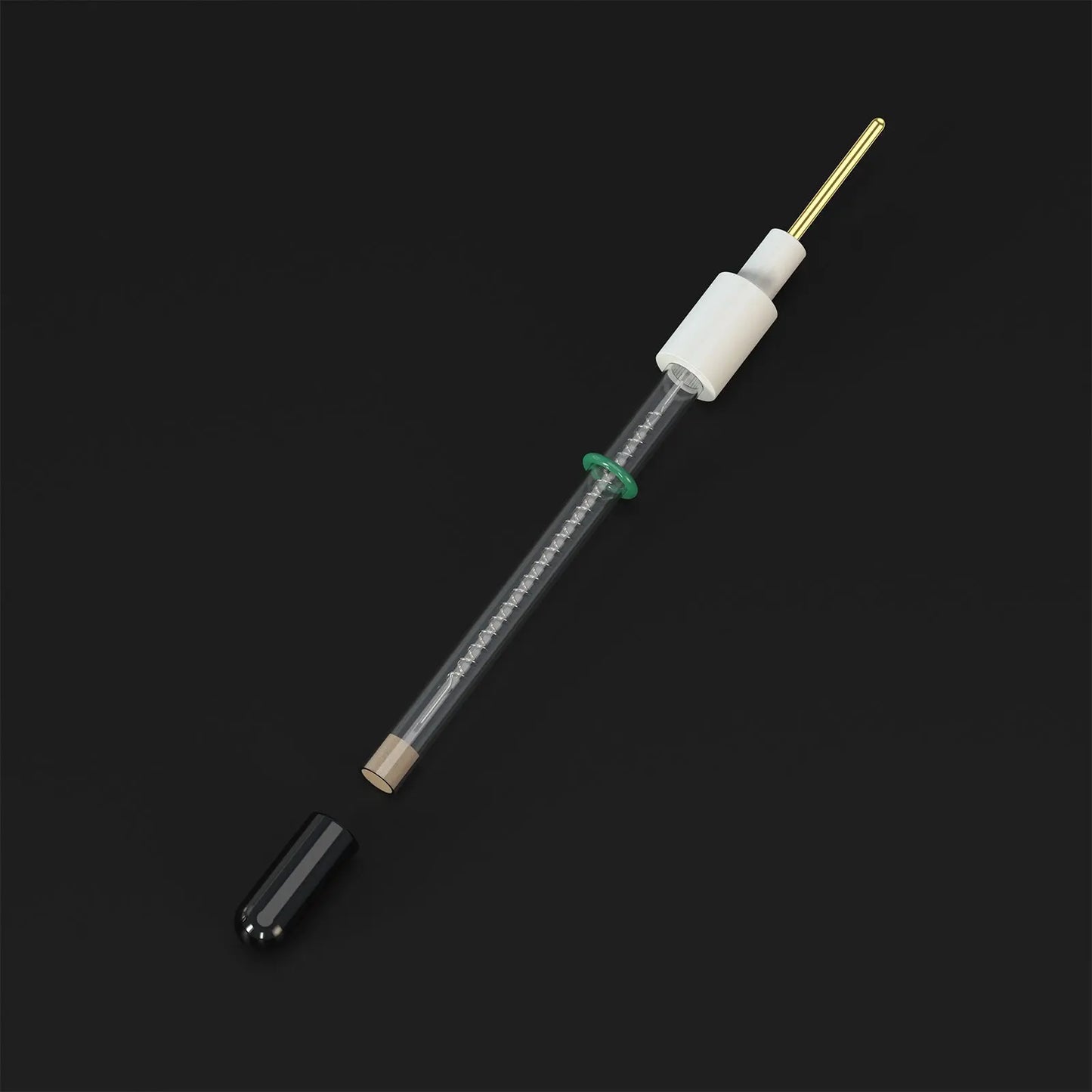 Platinum Ring Electrode with Salt Bridge, 0.5×150 mm, 99.99% Purity, SGS Certified - GDMS Tested