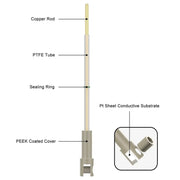 StonyLab Platinum Sheet Electrode Holder heavy duty chemical processing configuration