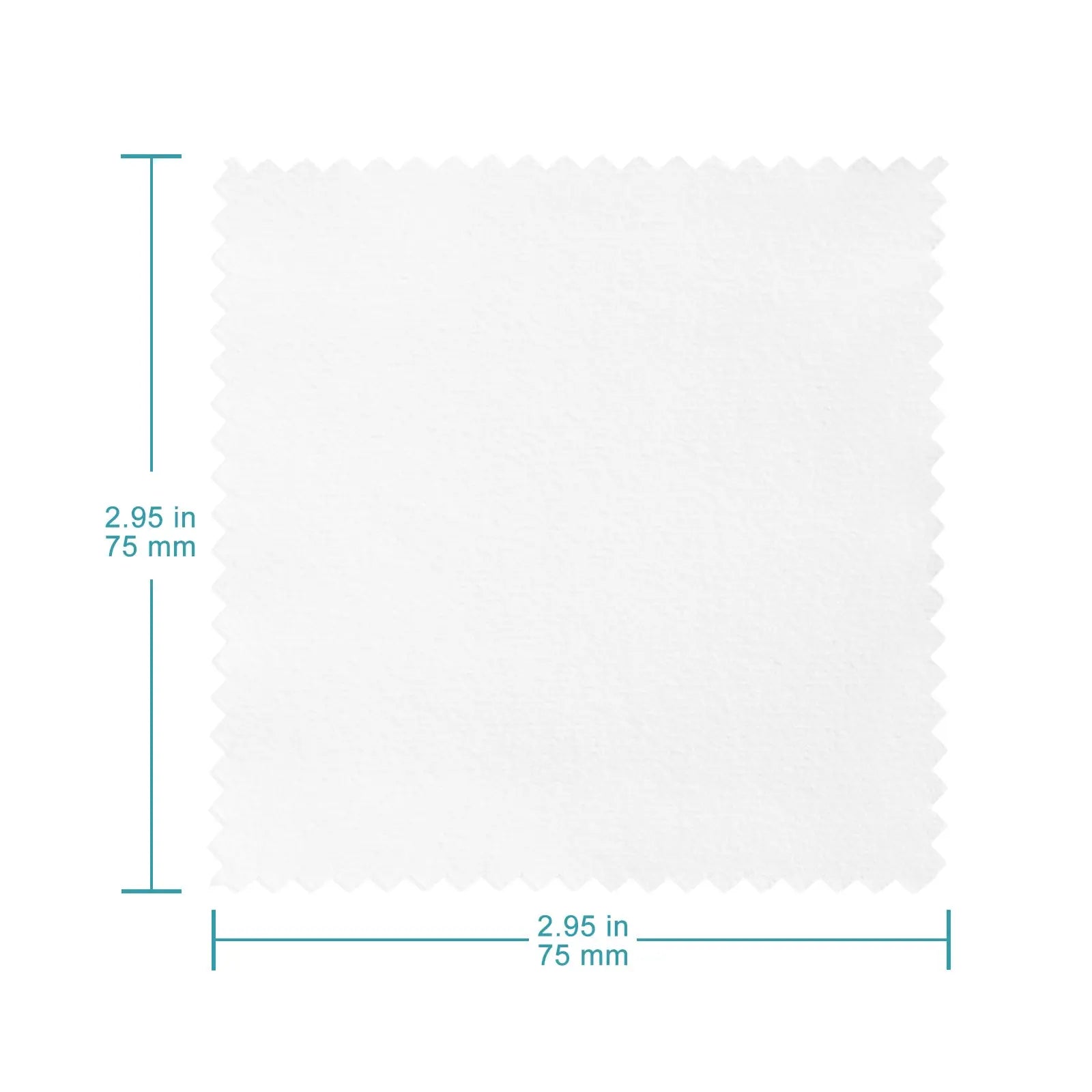 Close-up view showing the precise design and material of StonyLab Polishing Cloth