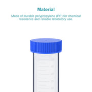 50 ml PP self-standing centrifuge tubes with screw caps conical bottom laboratory sample tubes 25-pack StonyLab