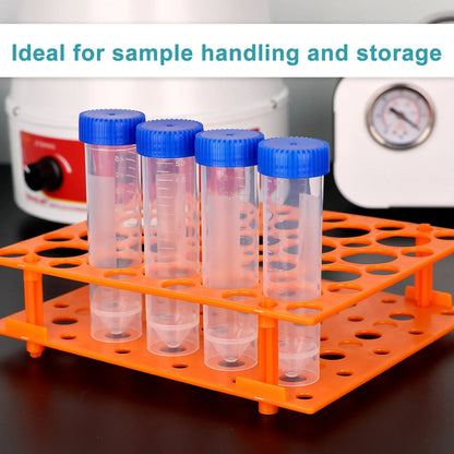 50 ml PP self-standing centrifuge tubes with screw caps conical bottom laboratory sample tubes 25-pack StonyLab