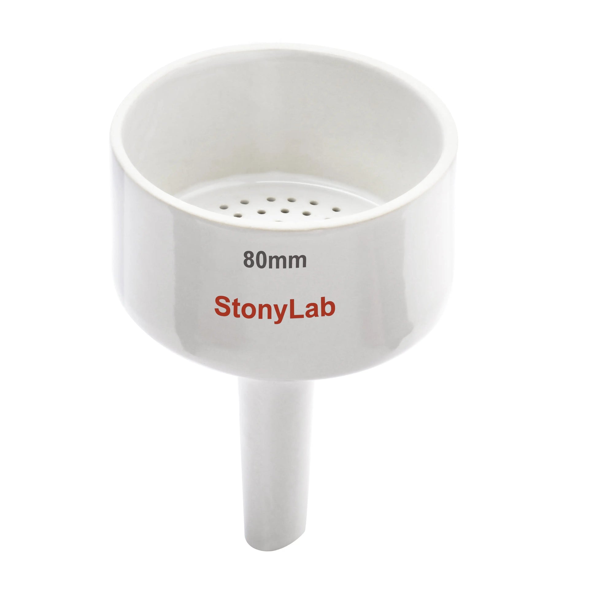 Porcelain Buchner Funnel - StonyLab Funnels - Buchner 80-mm