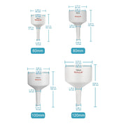 Close-up view showing the precise design and material of StonyLab Porcelain Buchner Funnel