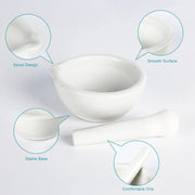 StonyLab Porcelain Mortar and Pestle Set heavy duty chemical processing configuration