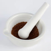 Alternative angle showing underlying build quality of StonyLab Porcelain Mortar and Pestle Set