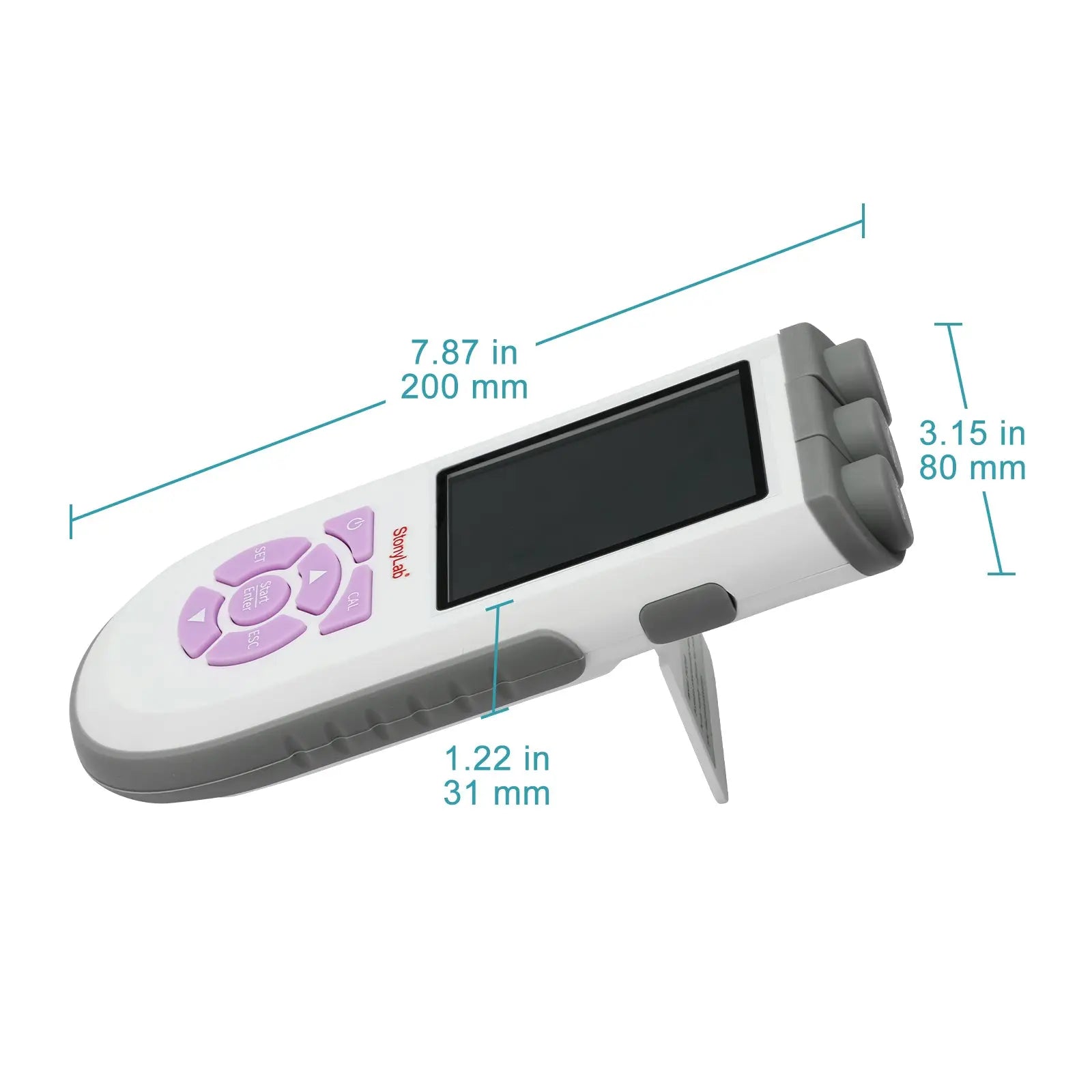 Close-up view showing the precise design and material of StonyLab Portable Electrochemical Analyzer with Conductivity