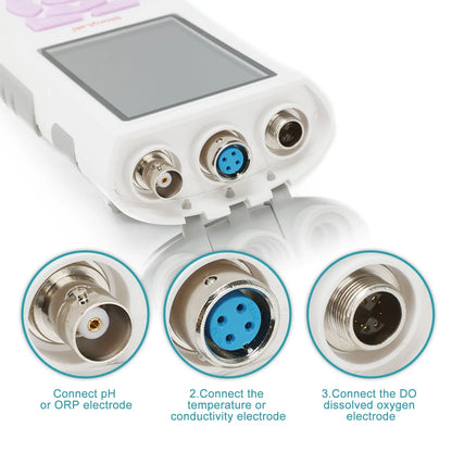 Portable Multi-Parameter Electrochemical Analyzer,  Conductivity, DO Meter with Electrodes & Calibration Kit Electrochemical Analyzer