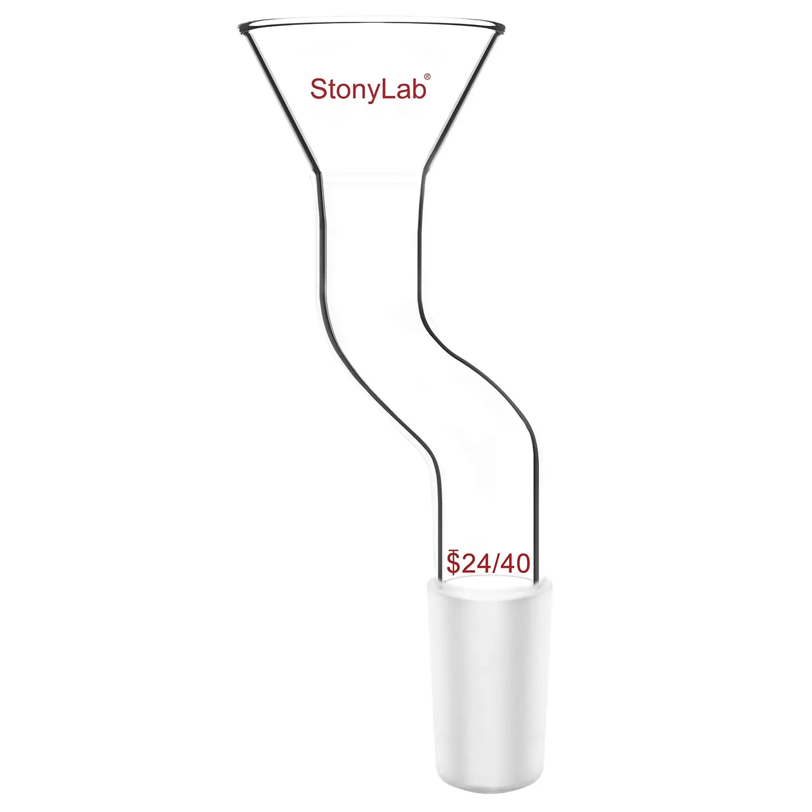 Comprehensive product view and setup components for StonyLab Powder Funnel with Offset Design