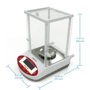 Close-up view showing the precise design and material of StonyLab Precision Analytical Balance