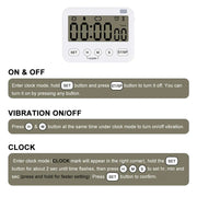 Side view and dimensional layout of the durable StonyLab Digital Timer