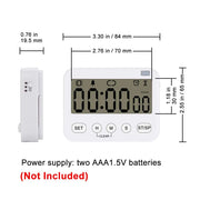 Alternative angle showing underlying build quality of StonyLab Digital Timer
