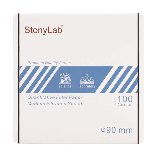 Premium Quantitative Filter Paper Circles - StonyLab Filter Papers 90-mm