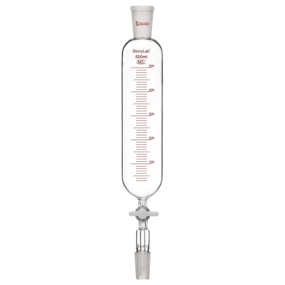 Addition Funnel PTFE Stopcock 24/40 Joint Graduated | StonyLab