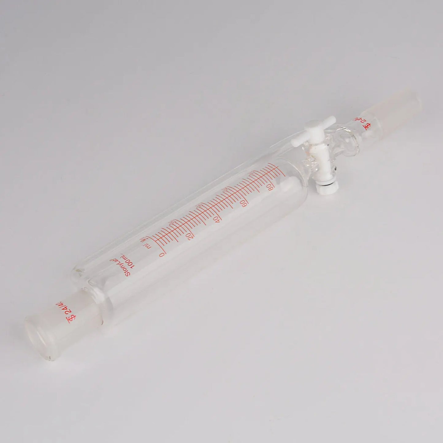 Pressure Equalizing Graduated Addition Funnel with 24/40 Joints, PTFE Stopcock, 50-500 ml Funnels-Pressure Equalizing Addition