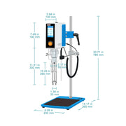 Close-up view showing the precise design and material of StonyLab Programmable Emulsifying Dispersing Homogenizer