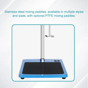 Alternative angle showing underlying build quality of StonyLab Programmable Overhead Stirrer with 4.3 in LCD Touchscreen