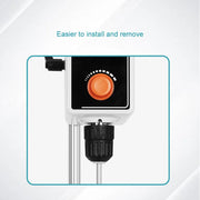 Comprehensive product view and setup components for StonyLab Programmable Overhead Stirrer with 4.3 in LCD Touchscreen