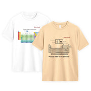 StonyLab Pure Cotton T-Shirt with Periodic Table Graphic for professional laboratory applications