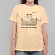 Comprehensive product view and setup components for StonyLab Pure Cotton T-Shirt with Periodic Table Graphic