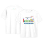 Detailed structural assembly component for StonyLab Pure Cotton T-Shirt with Periodic Table Graphic