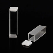 Close-up view showing the precise design and material of StonyLab Quartz Cuvette