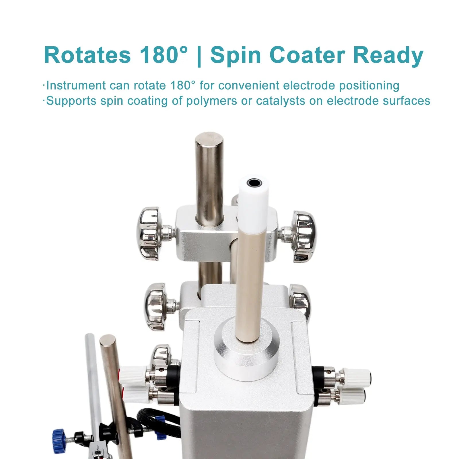 RRDE/RDE Rotating Electrode System, 50–9800 rpm Closed-Loop Speed Control, External Workstation Control, Compatible with Threaded Electrodes Electrode Rotators