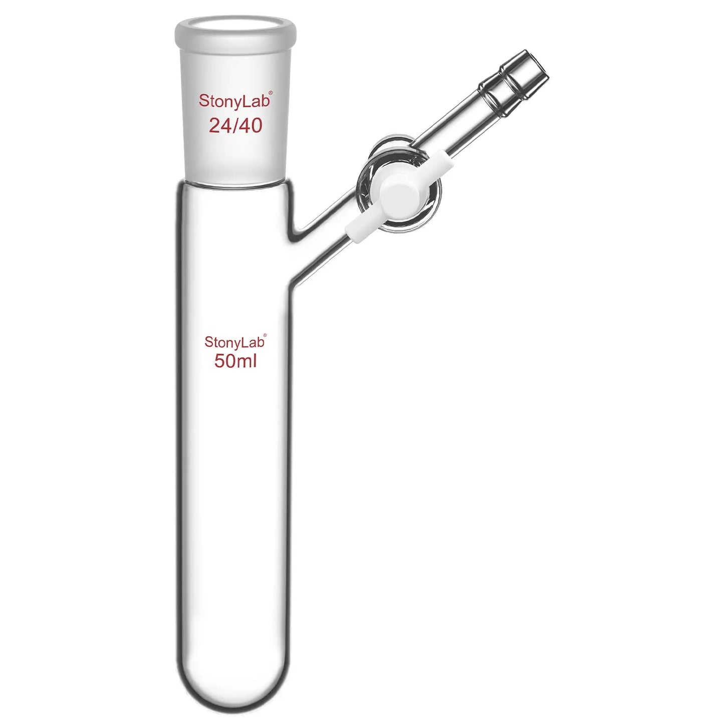 Reaction Tube with PTFE Stopcock Tube-Test