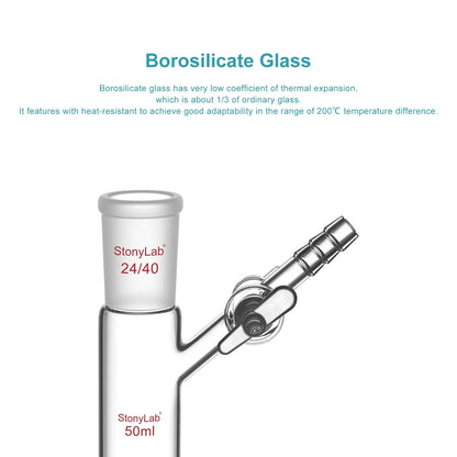 Reaction Tube with Side Glass Stopcock Tube-Test