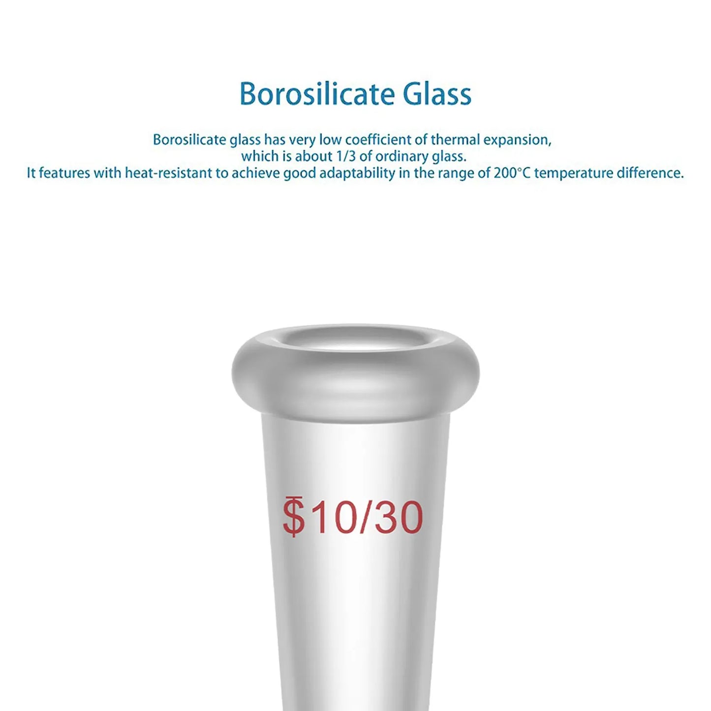 Reducing Connecting Adapter, 10/30 Outer to 14/20 Inner Joint Adapters-Connecting