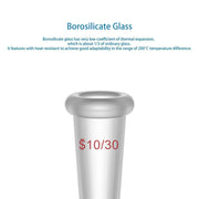 Side view and dimensional layout of the durable StonyLab Reducing Connecting Adapter