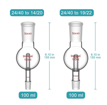 Close-up view showing the precise design and material of StonyLab Rotary Evaporator Bump Trap