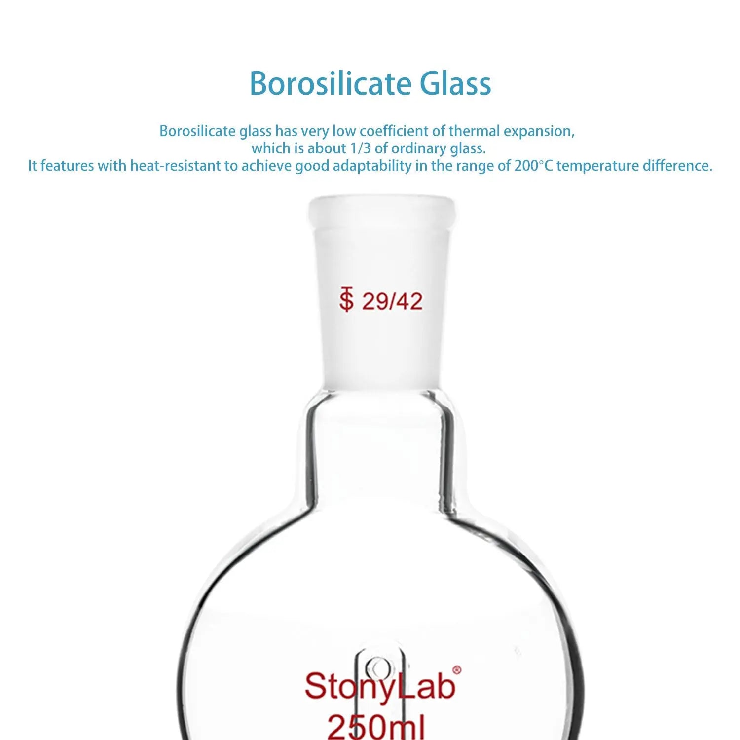 stonylab Piège à évaporateur Rotatif avec 14/20 Joint Supérieur Extérieur et 14/20 Joint Standard Intérieur, Rotary Evaporator Bump Trap de Laboratoire, 100 ml stonylab Piège à évaporateur Rotatif avec 14/20 Joint Supérieur Extérieur et 14/20 Joint Standard Intérieur, Rotary Evaporator Bump Trap de Laboratoire, 100 ml