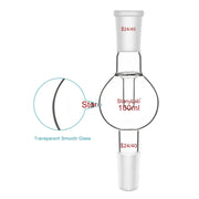 Side view and dimensional layout of the durable StonyLab Rotary Evaporator Bump Trap