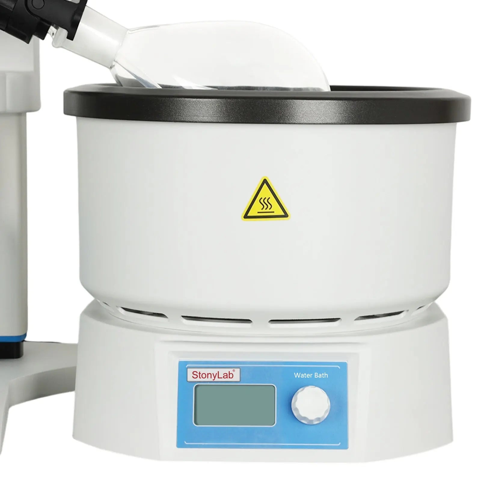 Side view and dimensional layout of the durable StonyLab Rotary Evaporator
