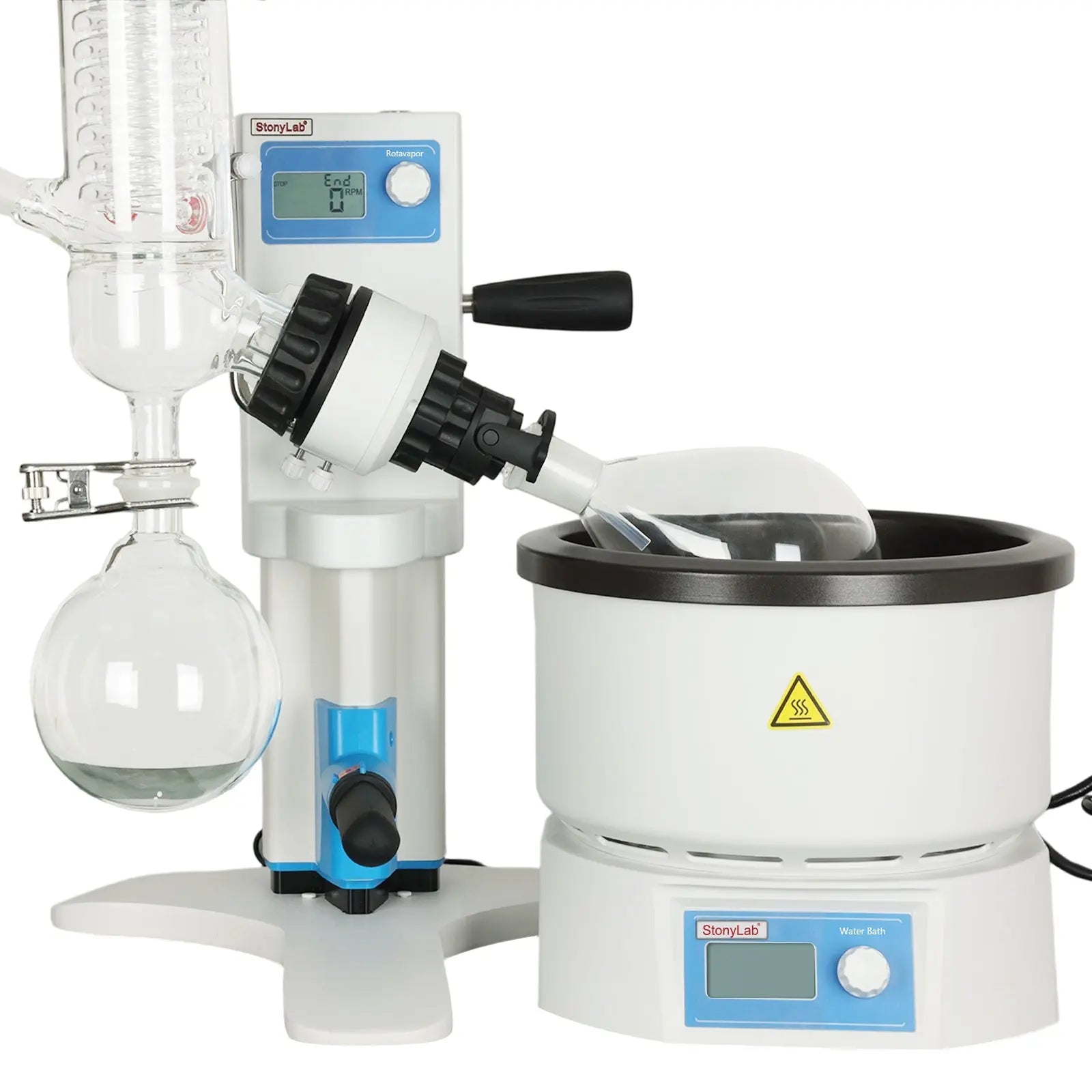Comprehensive product view and setup components for StonyLab Rotary Evaporator