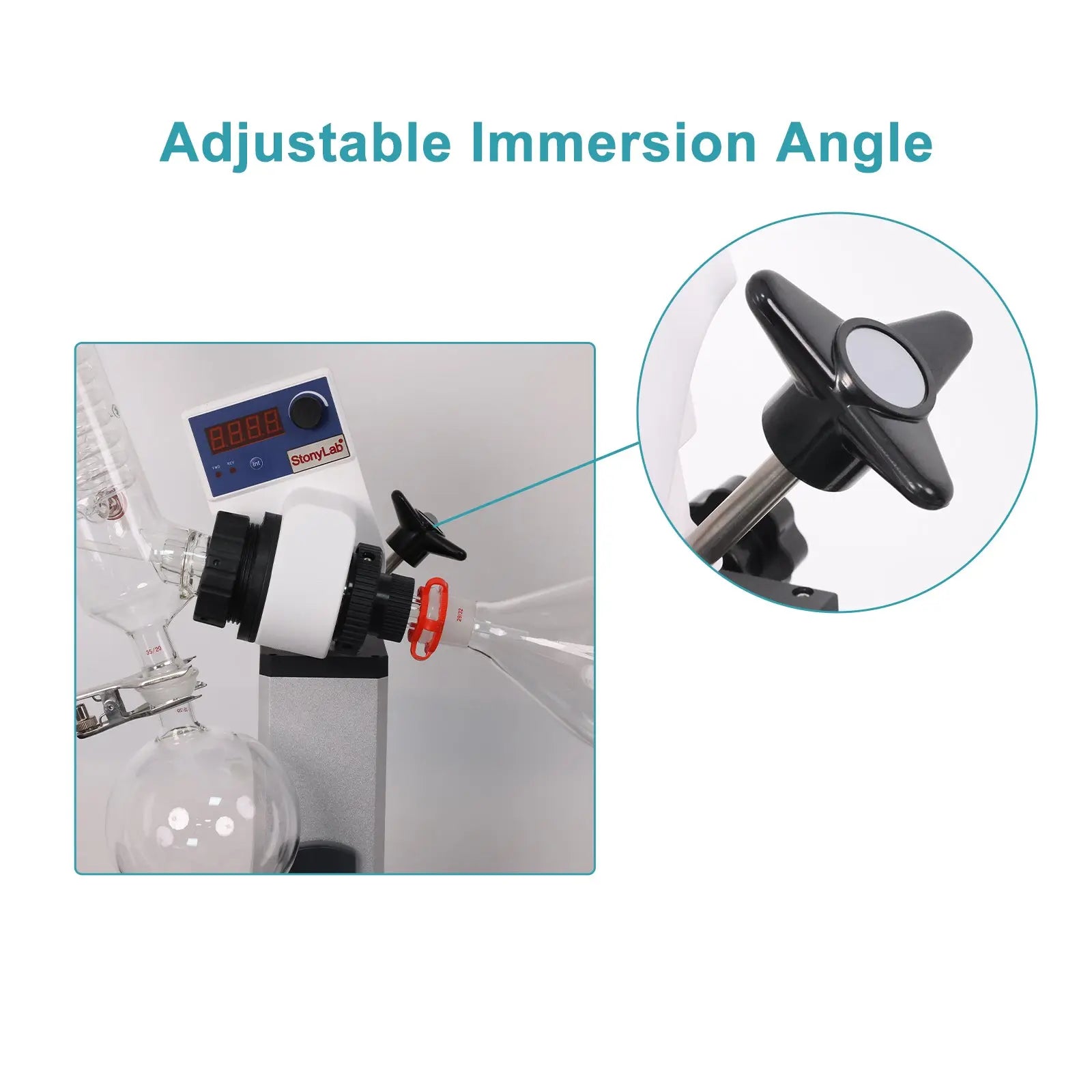 Detailed structural assembly component for StonyLab Rotary Evaporator