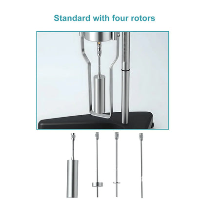 Rotational Viscometer, 1–1×10⁵ mPa·s Range, ±2% F.S., 4 Spindles Viscometer