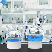 Comprehensive product view and setup components for StonyLab Round Bottom Reaction Flask