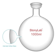 StonyLab Round Bottom Rotary Evaporator Collection Flask heavy duty chemical processing configuration