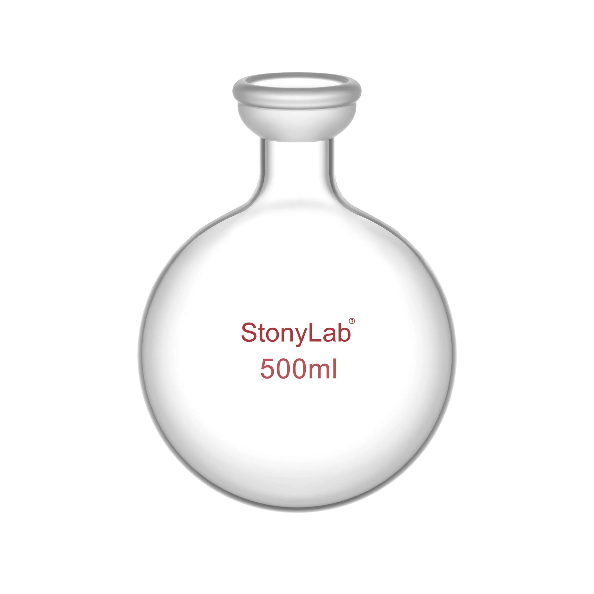 Comprehensive product view and setup components for StonyLab Round Bottom Rotary Evaporator Collection Flask