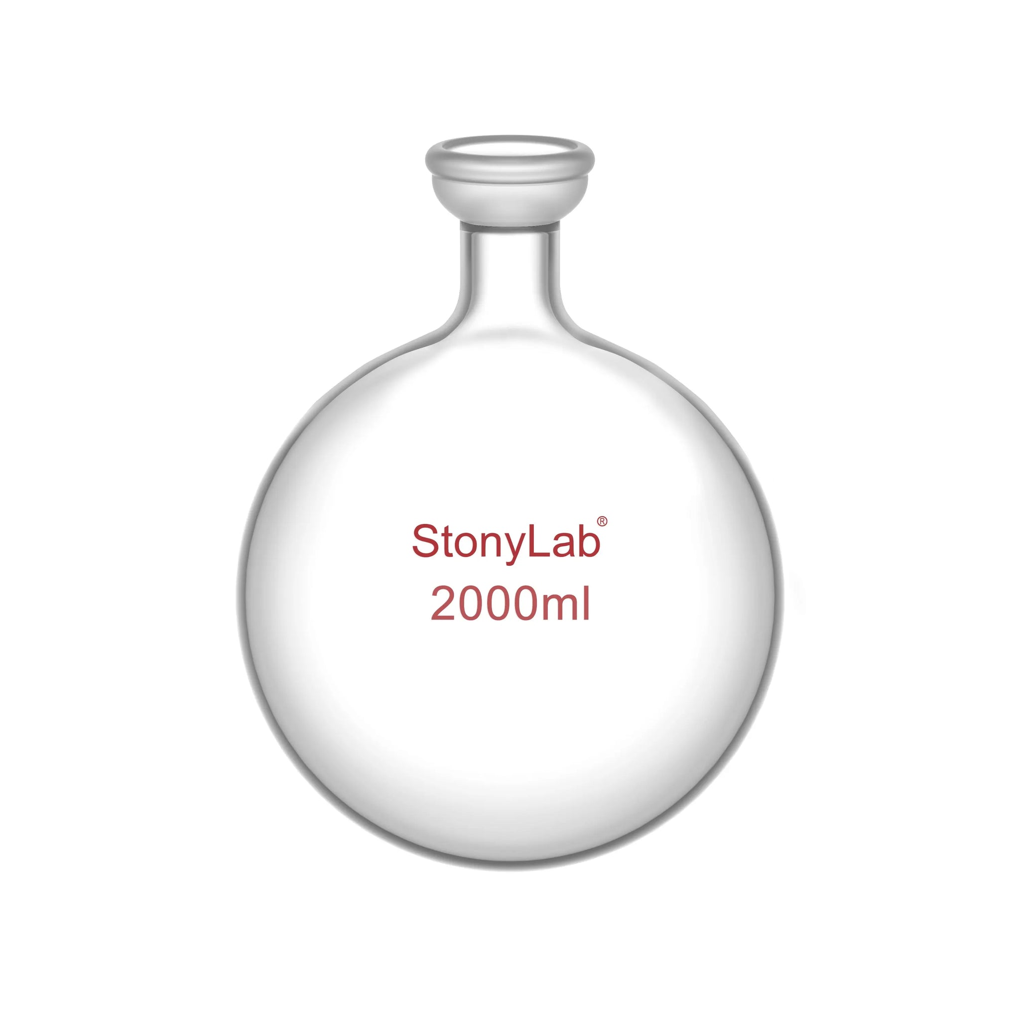 Comprehensive product view and setup components for StonyLab Round Bottom Rotary Evaporator Collection Flask