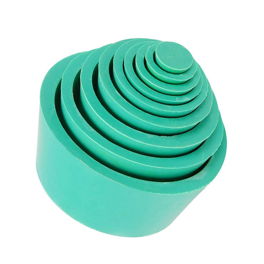 Rubber Filter Adapter Cones Set, 9 Pack - StonyLab Filter Cones Green