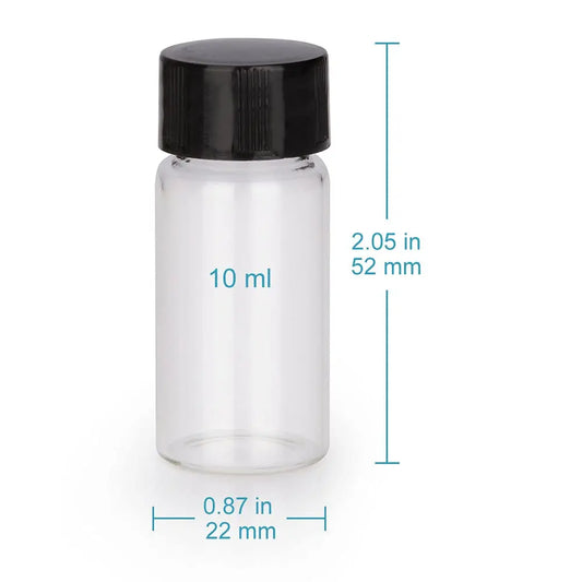 Sampling Vials with Screw Cap, 10 ml, 42 Pcs Laboratory Supplies 10-ml
