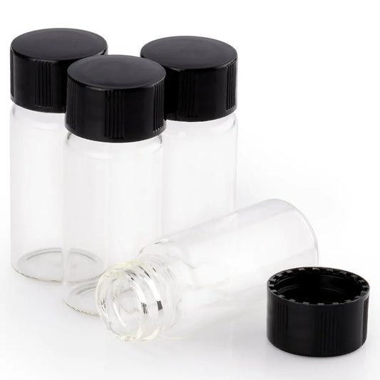 Sampling Vials with Screw Cap, 10 ml, 42 Pcs - StonyLab Laboratory Supplies 10-ml