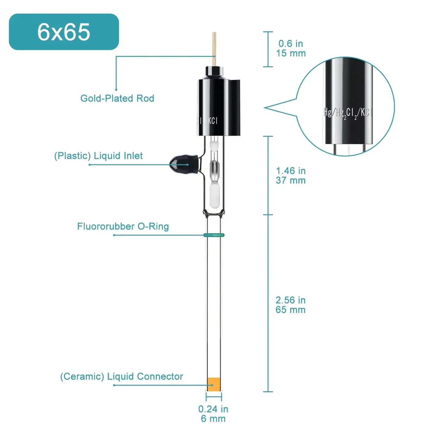 Saturated Calomel Electrode Reference Electrode