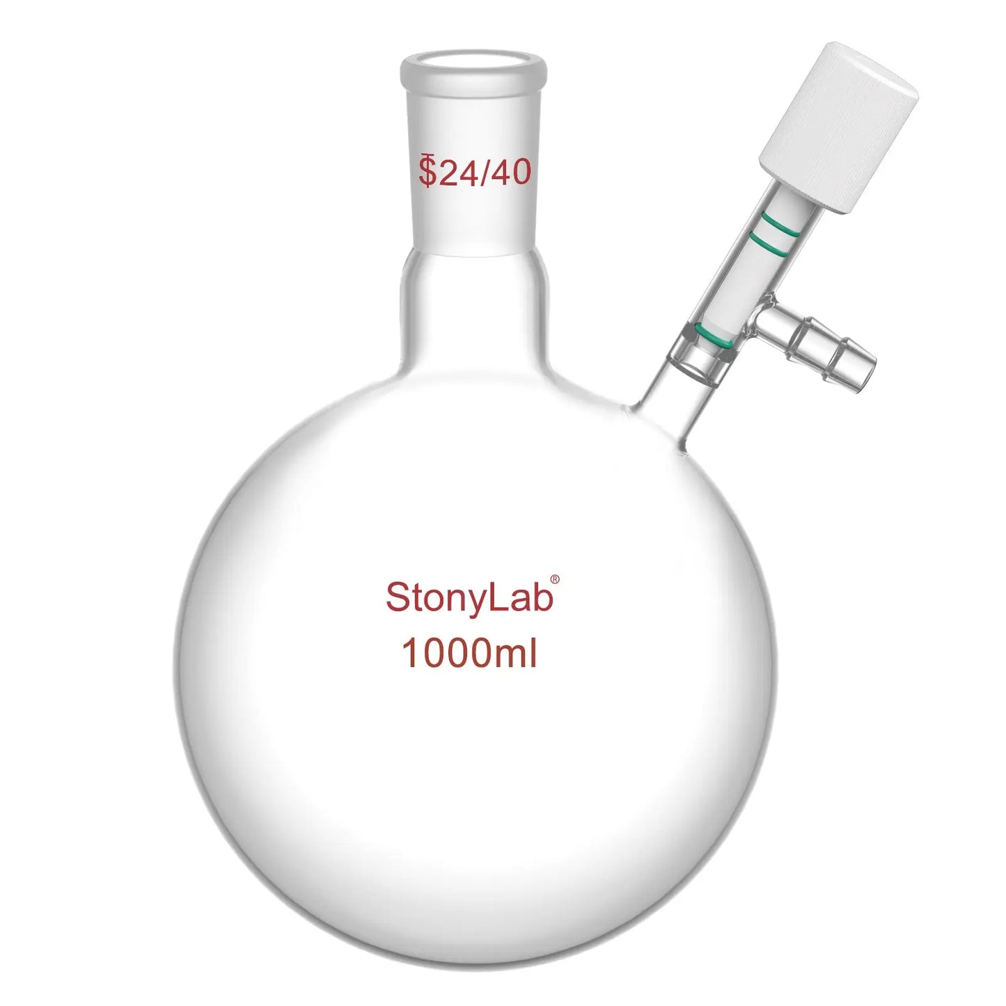 Schlenk Flask, 24/40 Joint, 500/1000 ml Flasks-Round Bottom-1 Neck