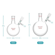Close-up view showing the precise design and material of StonyLab Schlenk Flask
