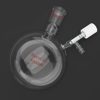 Schlenk Flask, 24/40 Joint, 500/1000 ml Flasks-Round Bottom-1 Neck